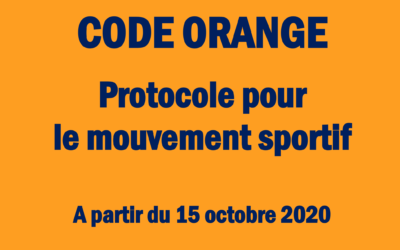 COVID-19 : Code orange, le voici en détails.